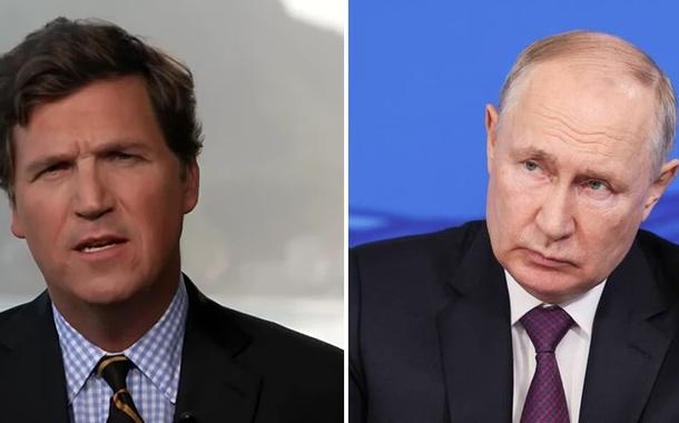 Tucker Carlson diz que governo dos EUA o impediu de entrevistar Vladimir Putin