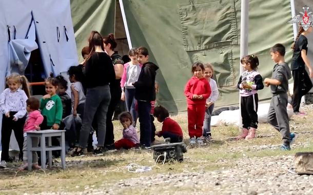 Crianças em Nagorno-Karabakh - 21/09/2023

