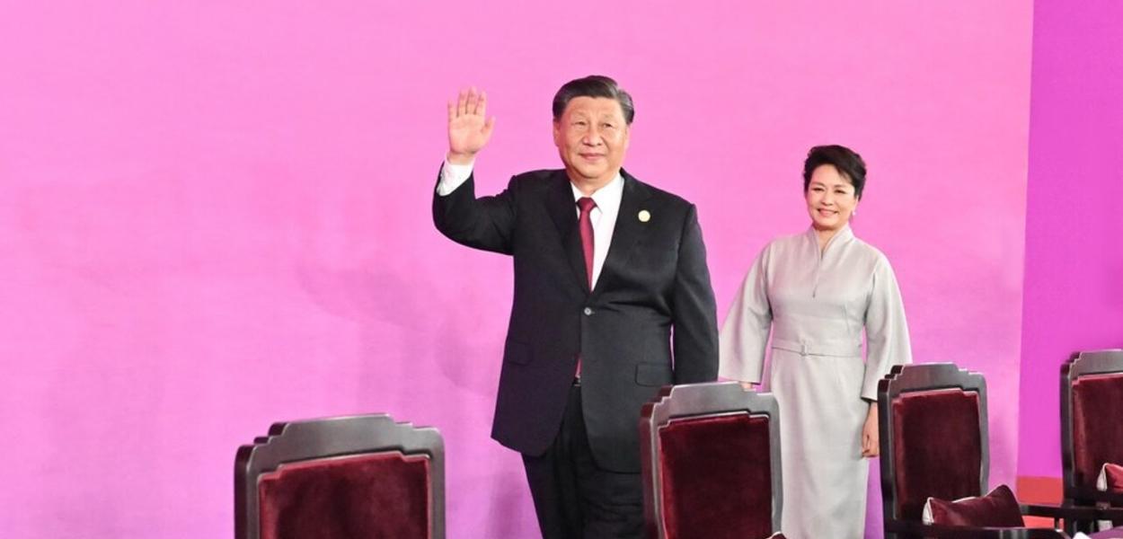 O Presidente Xi na abetura dos Jogos Asiáticos de Hangzhou