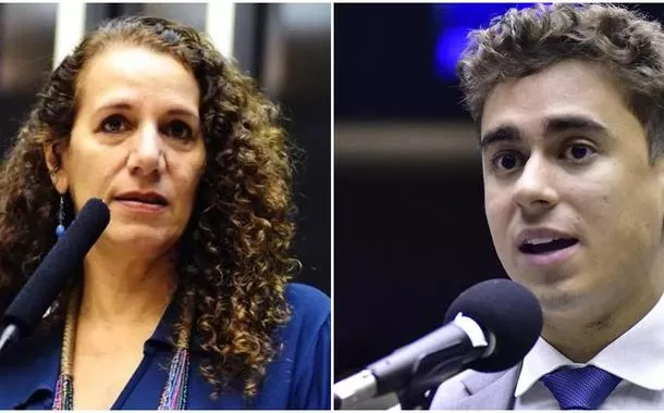 Jandira Feghali vai à polícia contra Nikolas Ferreira por falsidade ideológica e violência política de gênero