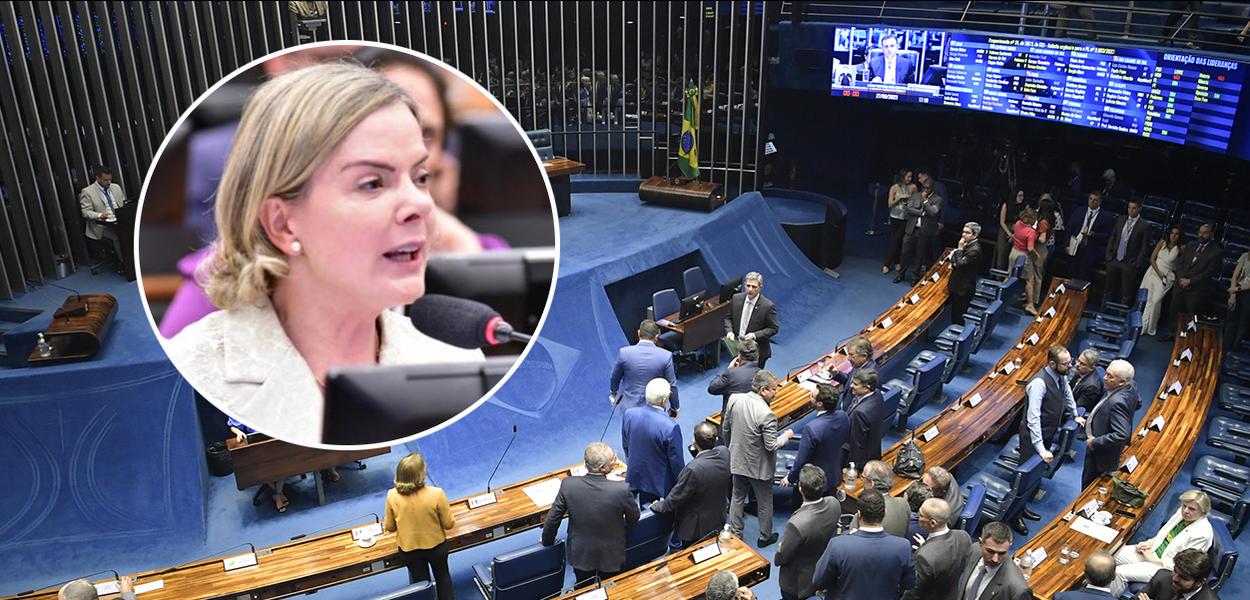 Gleisi Hoffmann e o Senado