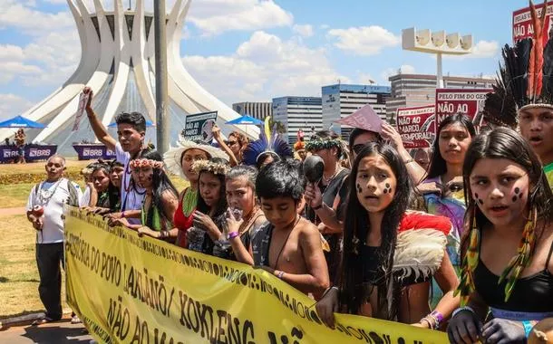 Mobilização indígena em Brasília vai pressionar contra marco temporal