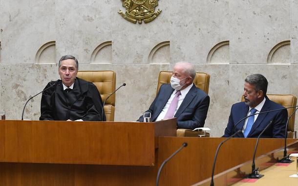 Rodrigo Pacheco, Luís Roberto Barroso, Lula e Arthur Lira