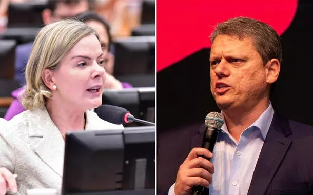 "Tarcísio renovou seu alinhamento e submissão ao inelegível Bolsonaro", critica Gleisi