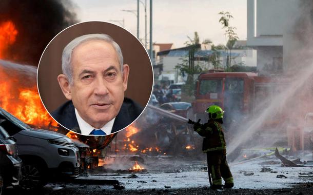 Benjamin Netanyahu e ataque israelense no enclave palestino de Gaza