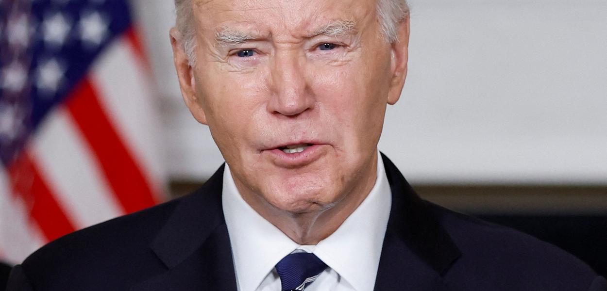Presidente dos EUA, Joe Biden, faz discurso sobre a situação entre israelenses e palestinos - (Foto: REUTERS/Jonathan Ernst) Presidente dos EUA, Joe Biden, faz discurso sobre a situação entre israelenses e palestinos -