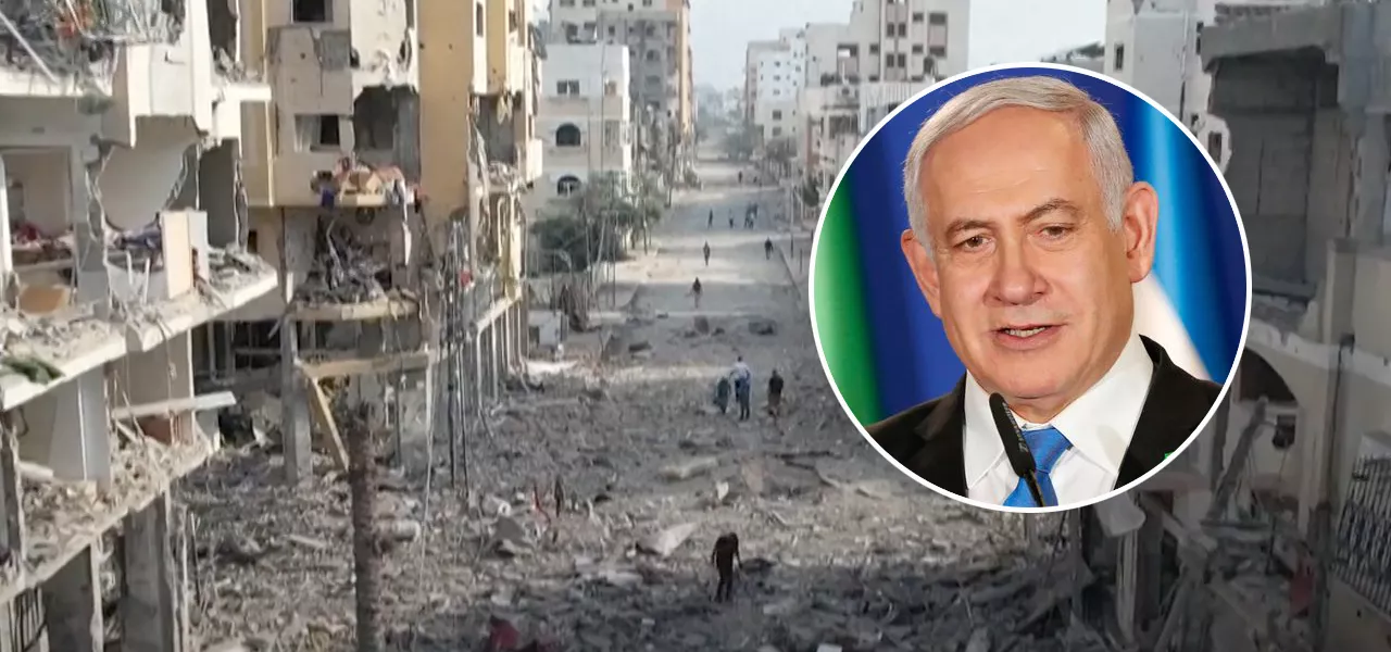 Benjamin Netanyahu (primeiro-ministro de Israel) e a Faixa de Gaza