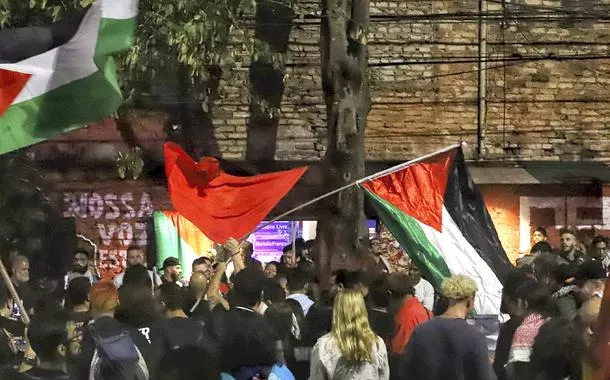 Ato em defesa da Palestina em São Paulo 