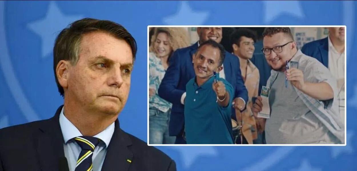 Jair Bolsonaro e Manoel Gomes, o "Caneta Azul"