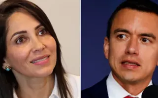 Luisa Gonzalez e Daniel Noboa