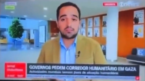 A gafe cometida ao vivo foi replicada várias vezes nas redes sociais