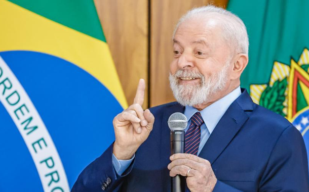 Presidente Lula fala durante café da manhã com setoristas do Palácio do Planalto 27/10/2023