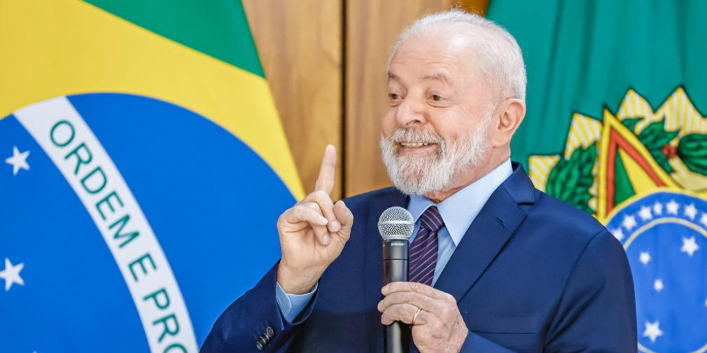 Presidente Lula fala durante café da manhã com setoristas do Palácio do Planalto 27/10/2023