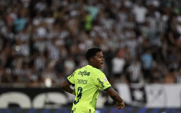 Endrick, em atuação pelo Palmeiras