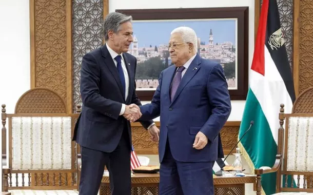 Blinken expressa apoio dos EUA à criação de Estado palestino em visita à Cisjordânia