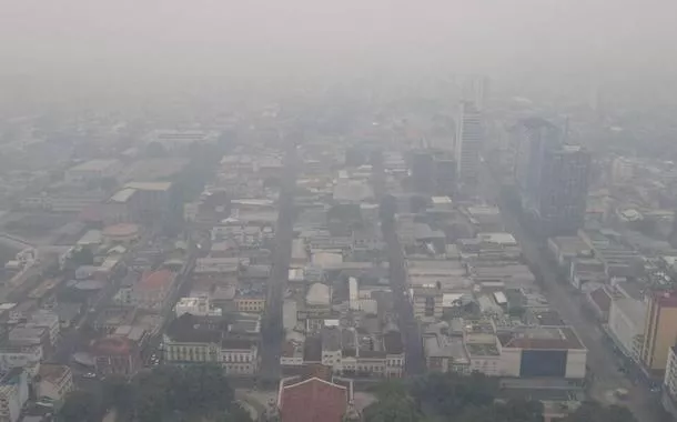 Manaus já está há mais de uma semana sob a fumaça de incêndios florestais