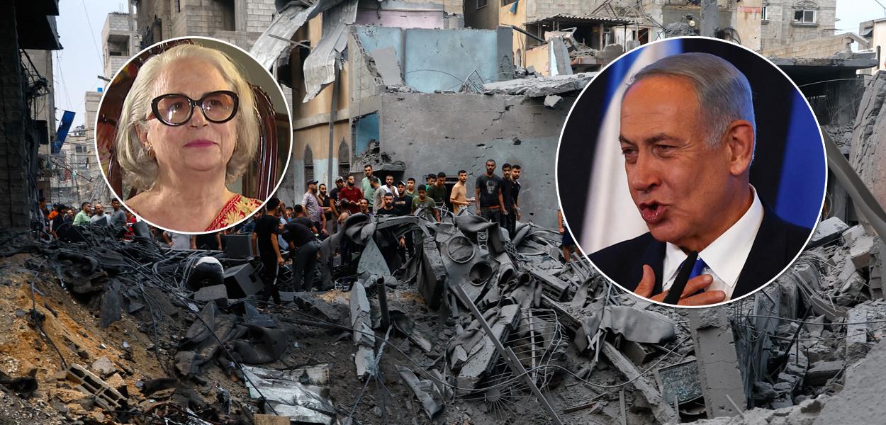 Hildegard Angel e Benjamin Netanyahu