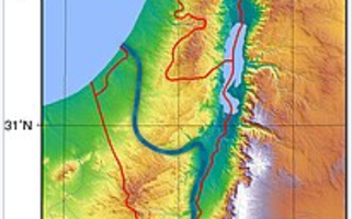 Mapa Palestina
