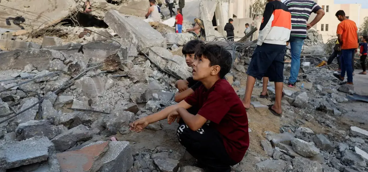 Crianças em Gaza