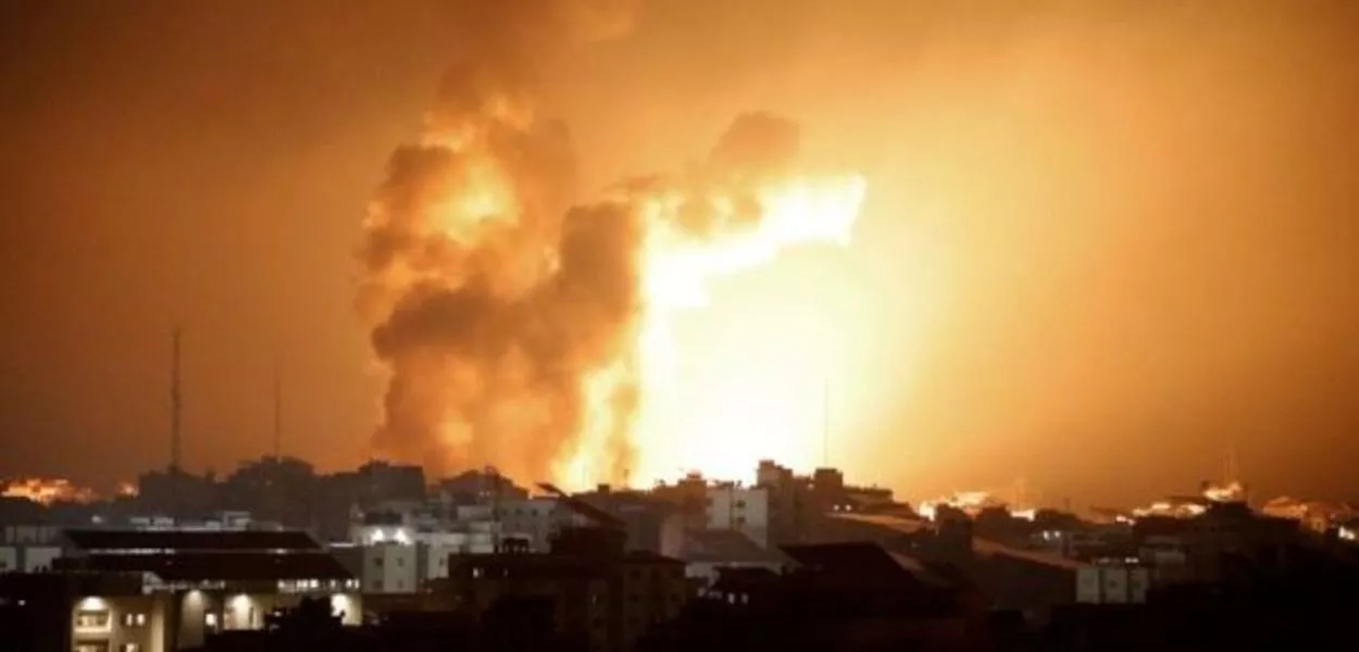 Bombardeio israelense no Sul da Faixa de Gaza