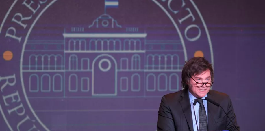 O presidente eleito da Argentina, Javier Milei 20/11/2023