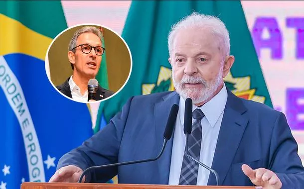 Romeu Zema (à esq.) e Luiz Inácio Lula da Silva