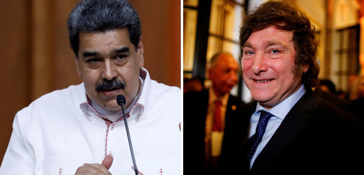 Nicolás Maduro e Javier Milei