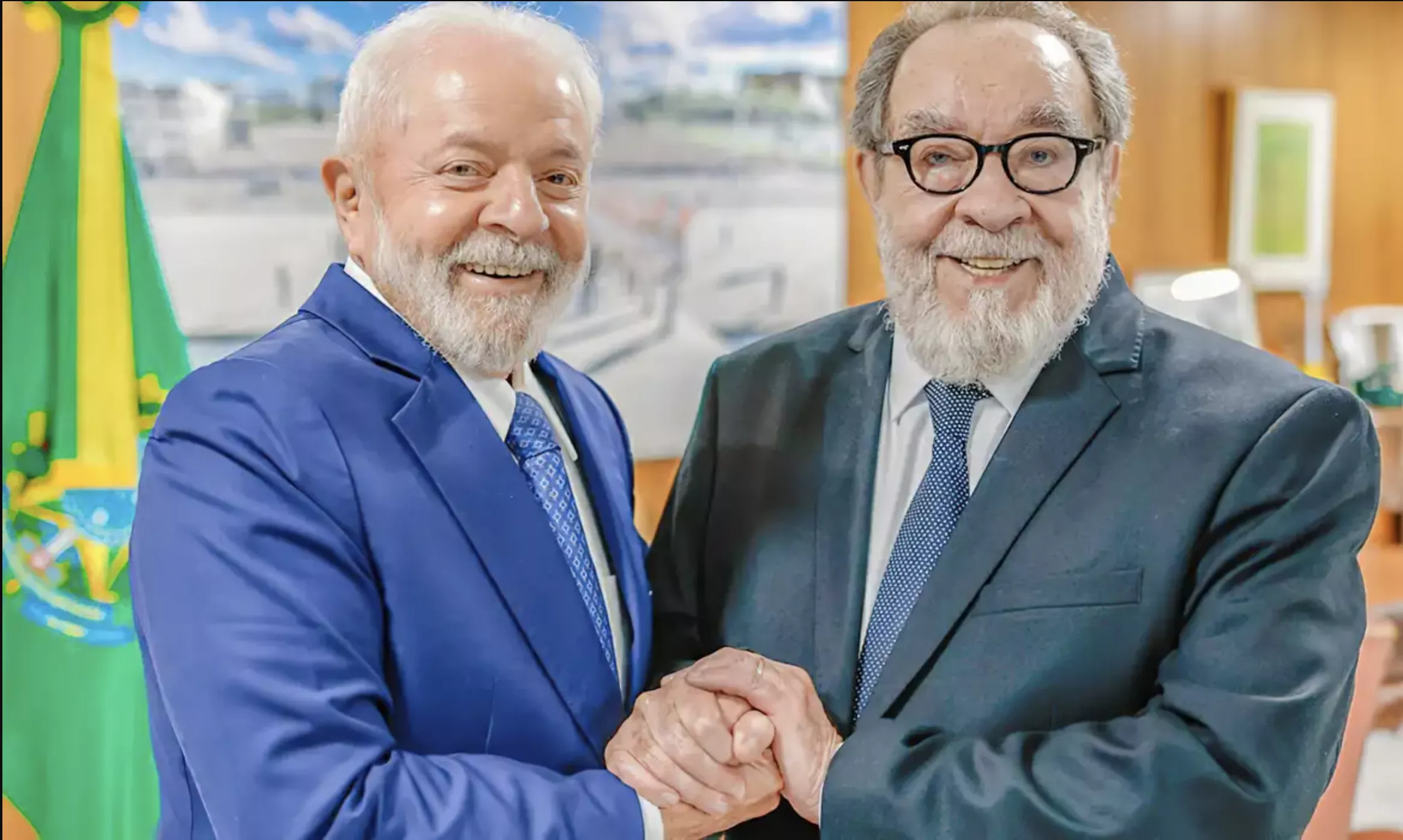 Lula e Fernando Morais