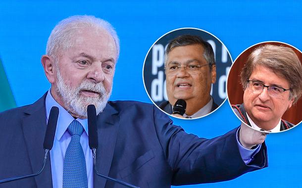 Lula, Flávio Dino e Paulo Gonet