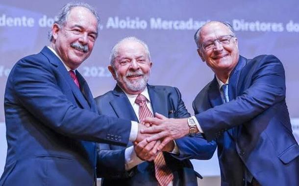 Presidente Lula, Geraldo Alckmin e Aloizio Mercadante