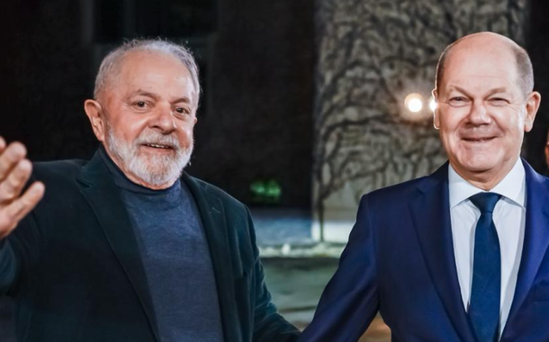 Lula e Olaf Scholz em Berlim, Alemanha 03/12/2023