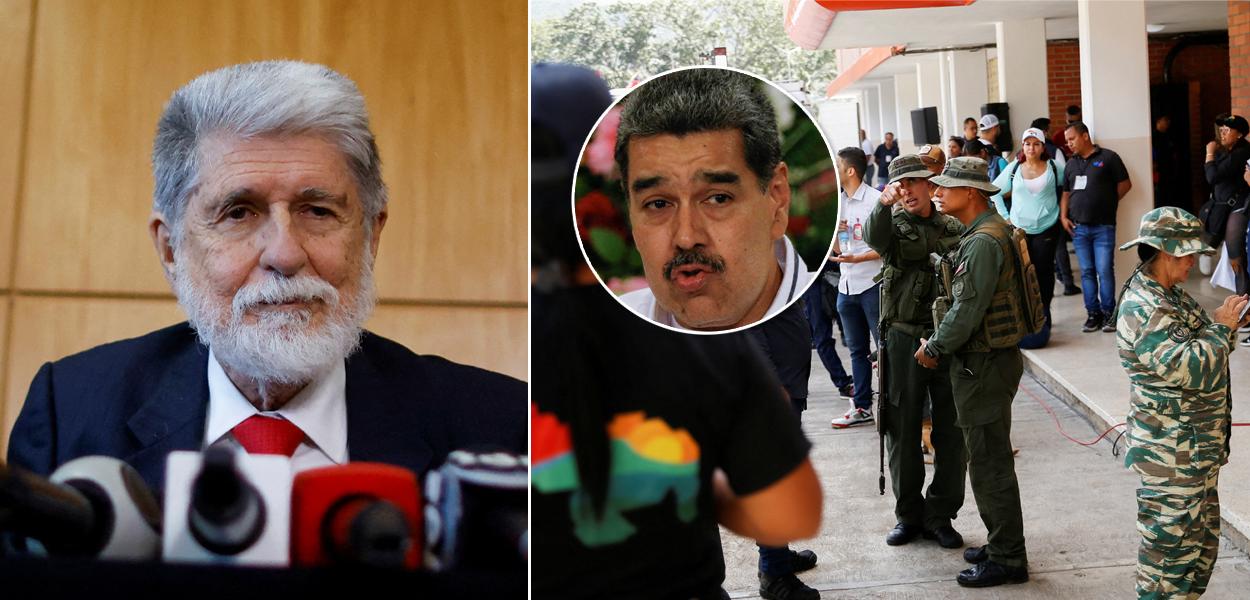 Celso Amorim, Nicolás Maduro e militares venezuelanos