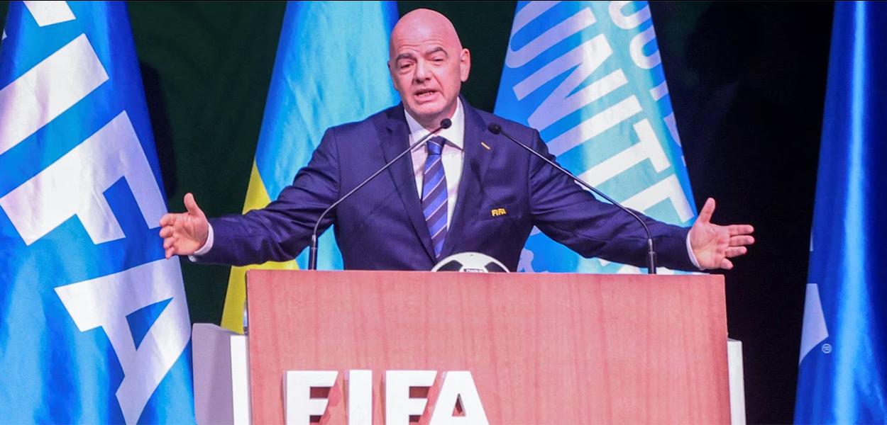O presidente da FIFA, Gianni Infantino