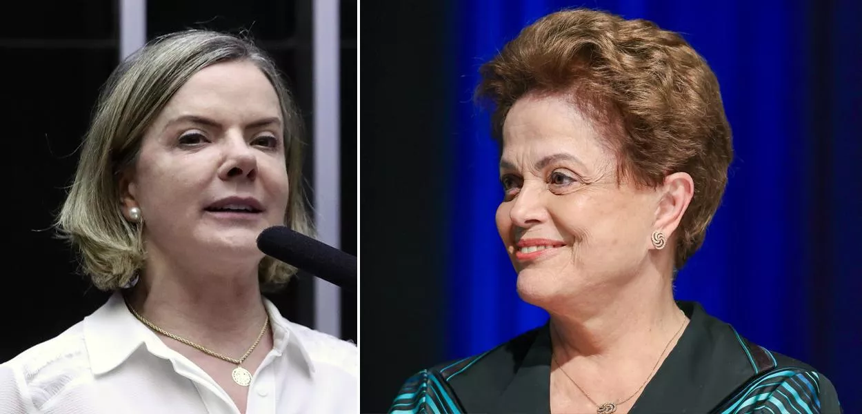 Gleisi Hoffmann e Dilma Rousseff