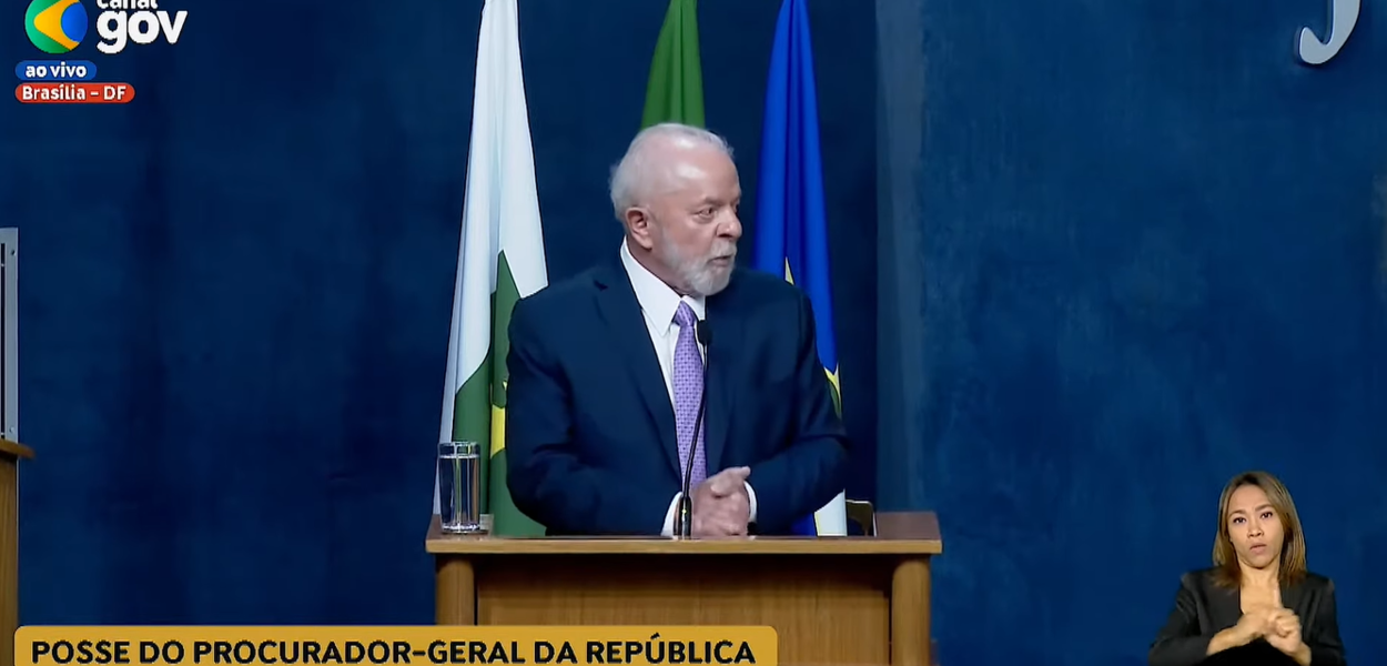 Lula na posse do novo PGR, Paulo Gonet