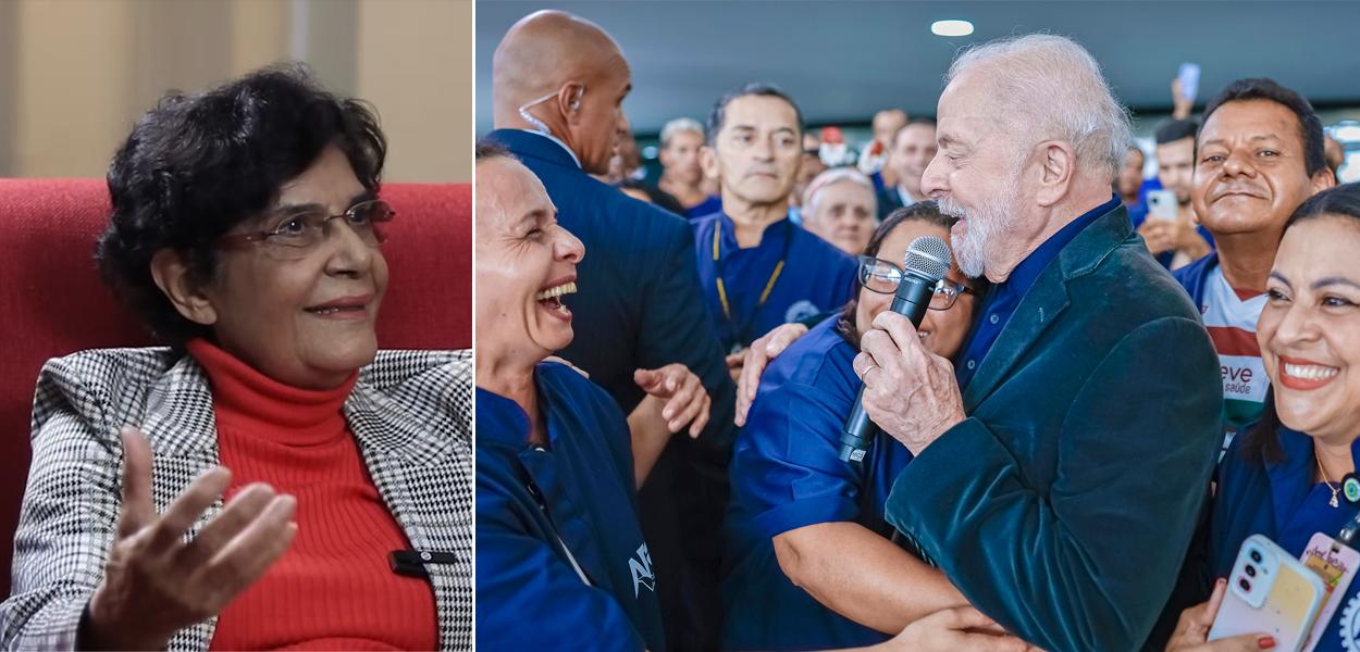 Marilena Chauí | Lula durante confraternização com os Trabalhadores e Trabalhadoras do Palácio do Planalto.