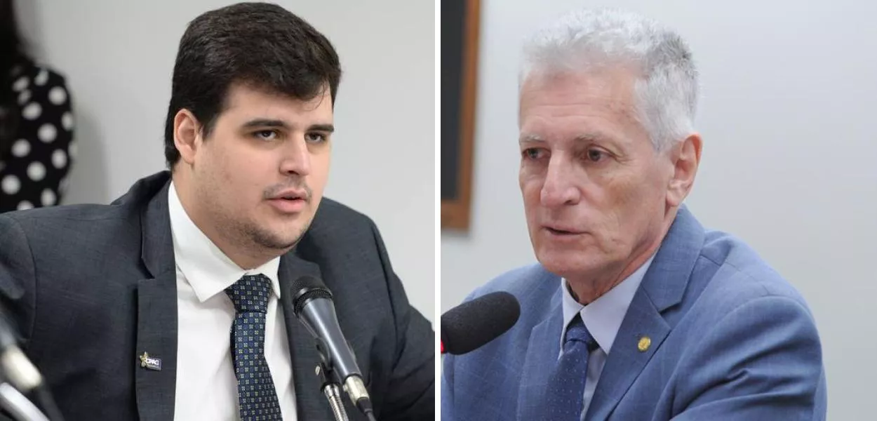 Bruno Engler, do PL (à esq.), e Rogério Correia (PT)