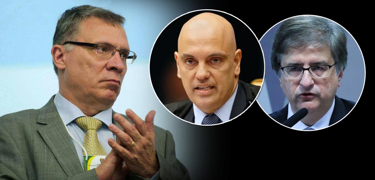 Eugênio Aragão, Alexandre de Moraes e Paulo Gonet (Foto: ABR) Eugênio Aragão, Alexandre de Moraes e Paulo Gonet