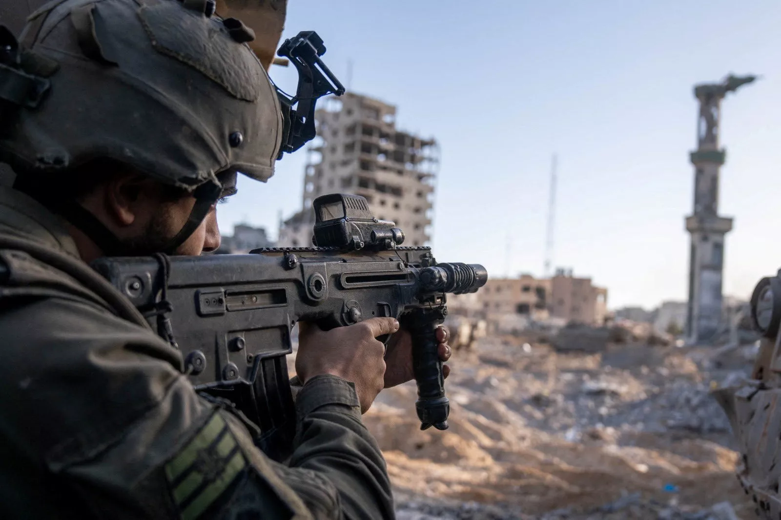 Soldados israelenses operam na Faixa de Gaza 
 
