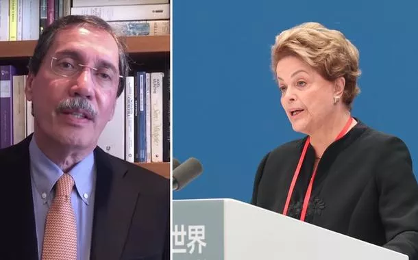 Merval Pereira e Dilma Rousseff