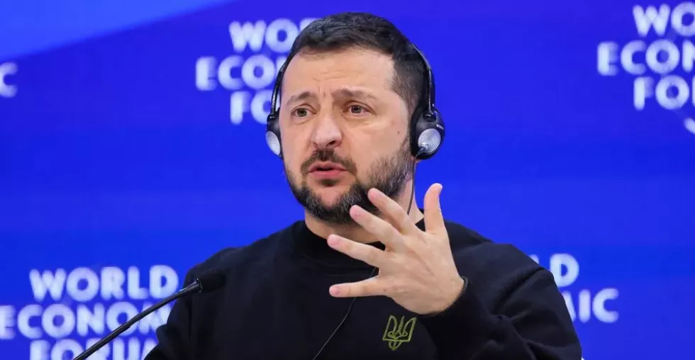 O presidente da Ucrânia, Volodymyr Zelensky