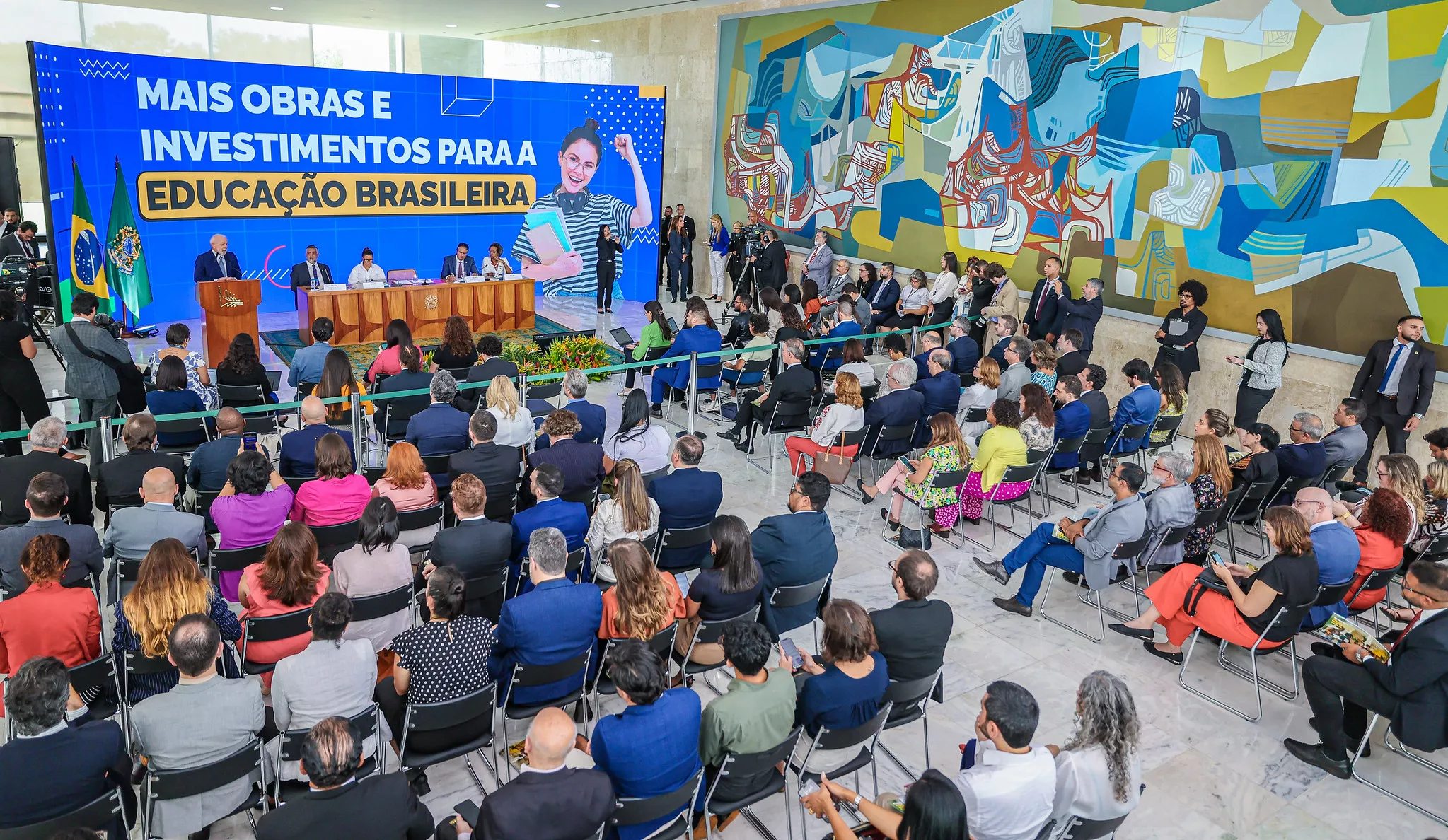 Presidente Lula em evento sobre educação