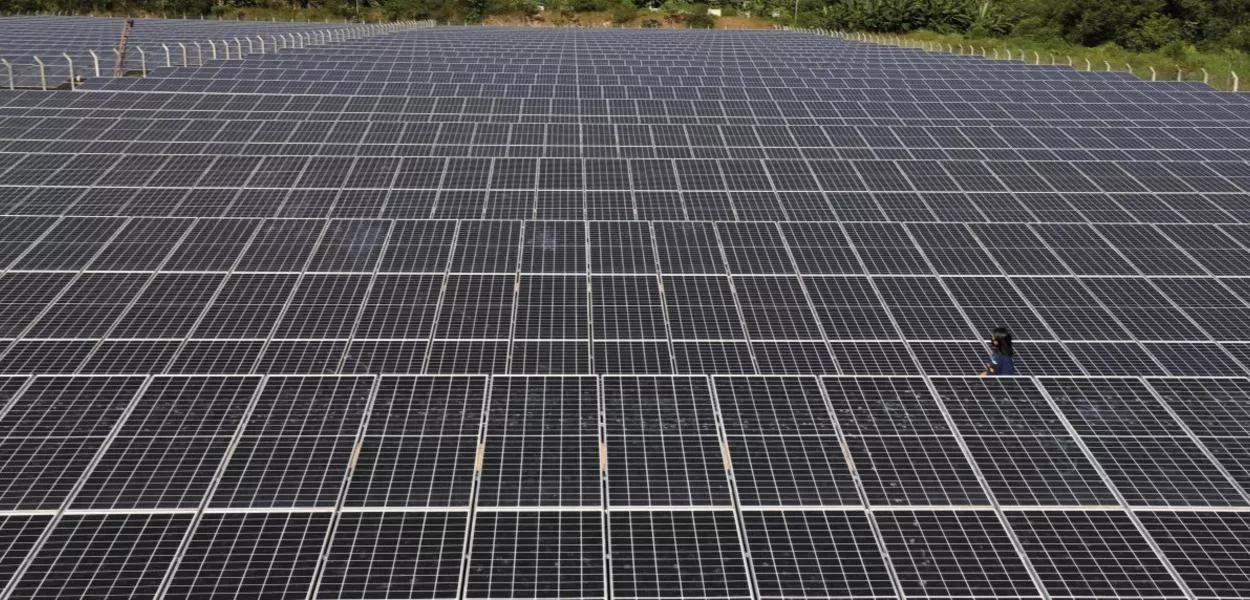 Usina fotovoltaica em Manaus, no Brasil