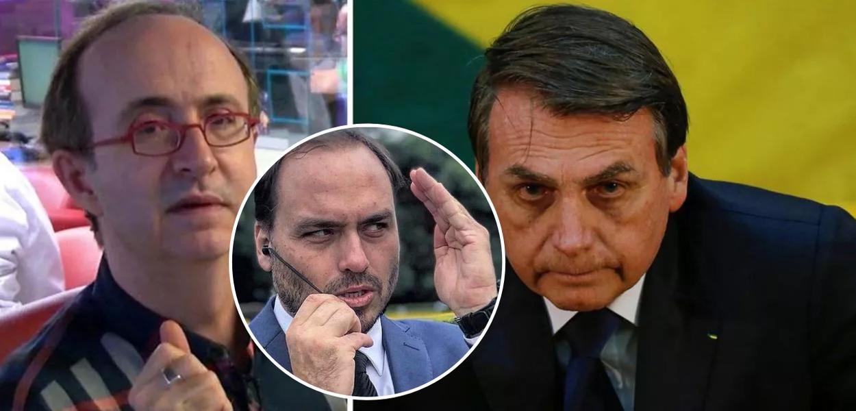 Reinaldo Azevedo, Carlos e Jair Bolsonaro