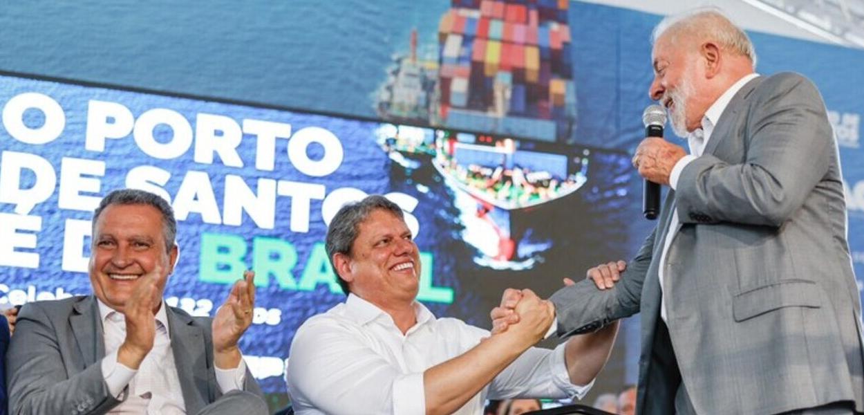 Rui Costa, Tarcísio de Freitas e Lula