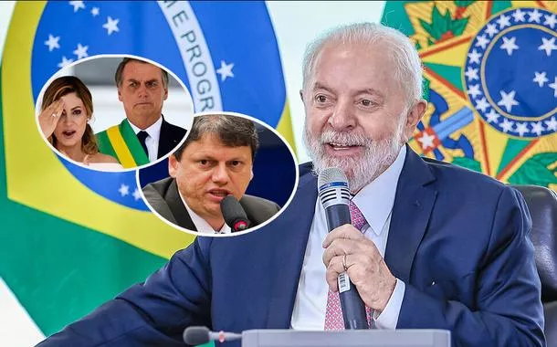 Michelle Bolsonaro, Jair Bolsonaro, Tarcísio de Freitas e Lula
