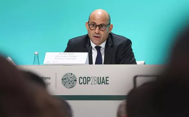 Secretário-executivo da Convenção das Nações Unidas sobre Mudança do Clima, Simon Stiell