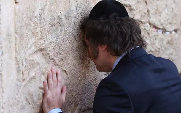 Milei no Muro das Lamentações 