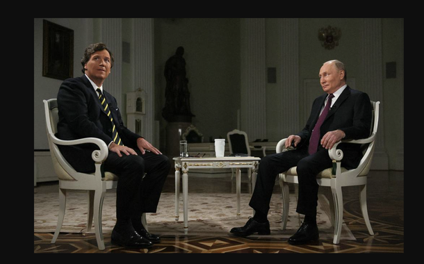 Vladimir Putin e Tucker Carlson