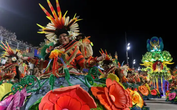 Desfile da escola de samba Salgueiro, do Grupo Especial do carnaval carioca, no Sambódromo da Marquês de Sapucaí